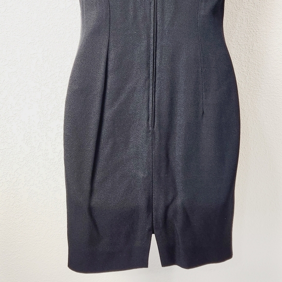 JESSICA McClintock Gunne Sax Vintage Little Blk Dress with Deep V Back Size 5/6 - Picture 8 of 10